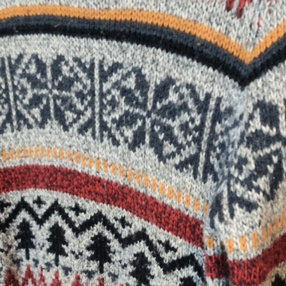 Forever 21 Mens Multicolor Fair Isle Sweater - Succession Style - Size S - Picture 4 of 5
